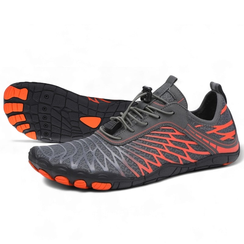 Barestride - Barefoot Shoes - Orange Grey