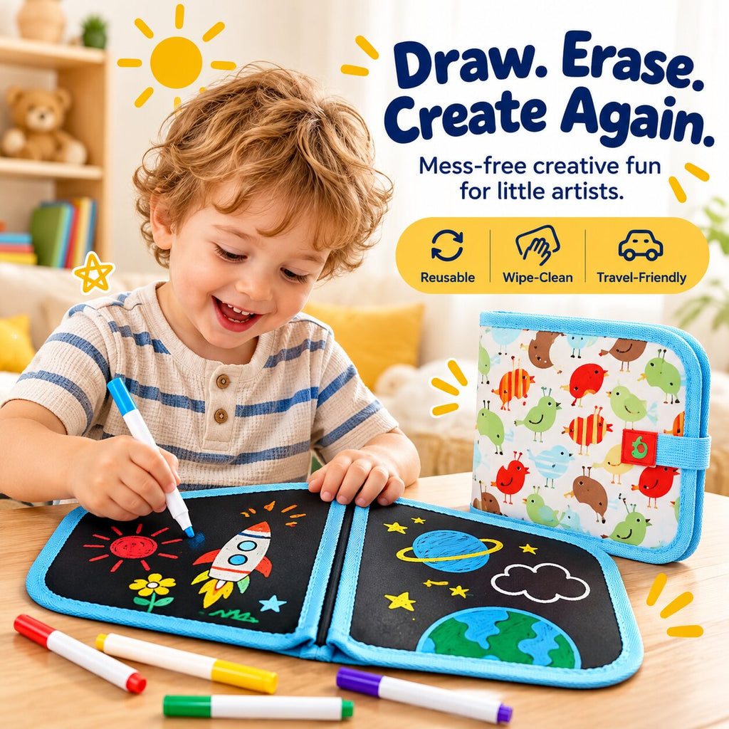 Taurrauts™ Erasable Doodle Book
