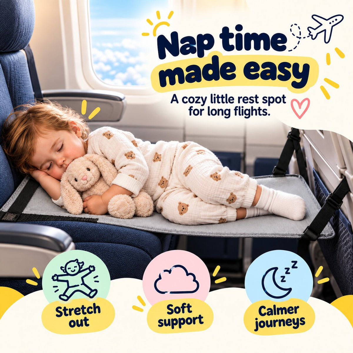 Taurrauts™ Toddler Airplane Bed