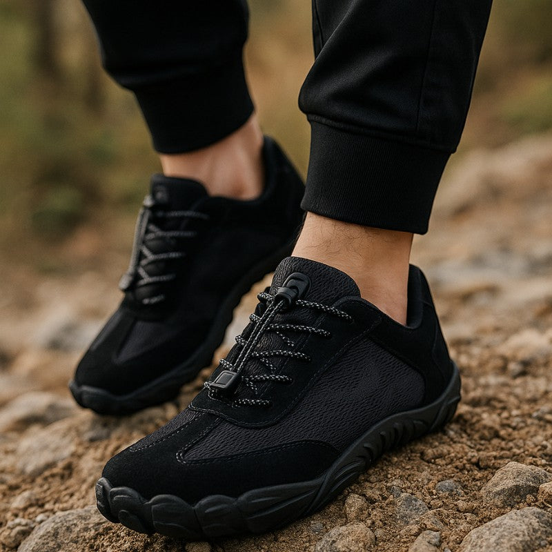 Stoneveil - Barefoot Hiking Shoes - Black