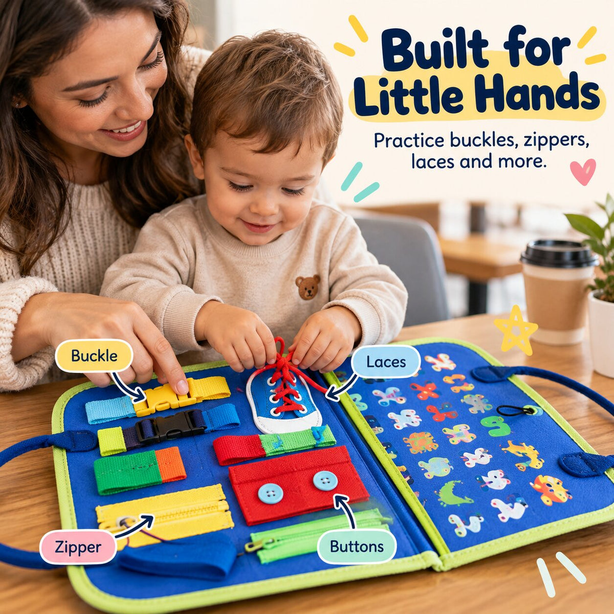 Taurrauts™ Montessori Busy Board