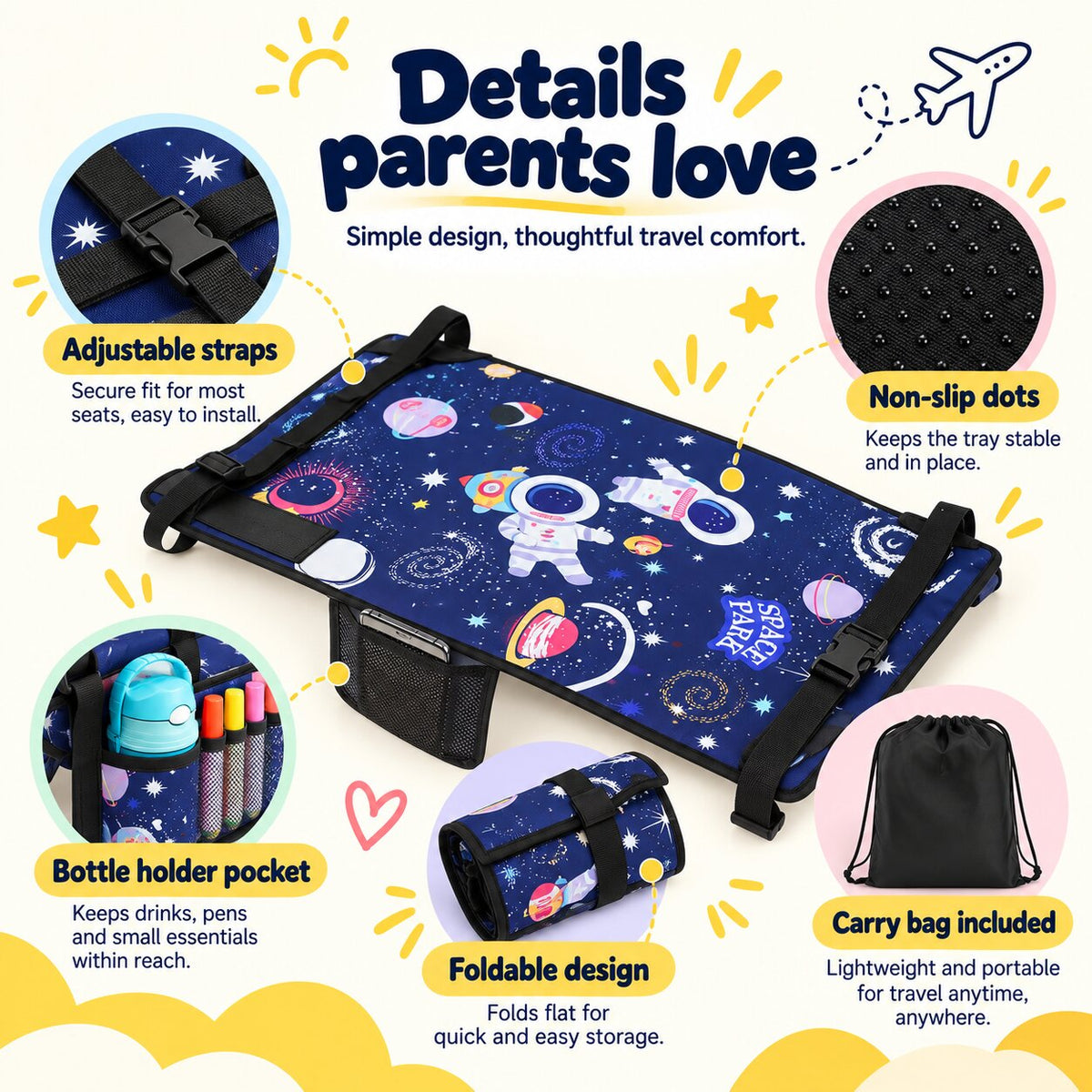 Taurrauts™ Toddler Airplane Bed