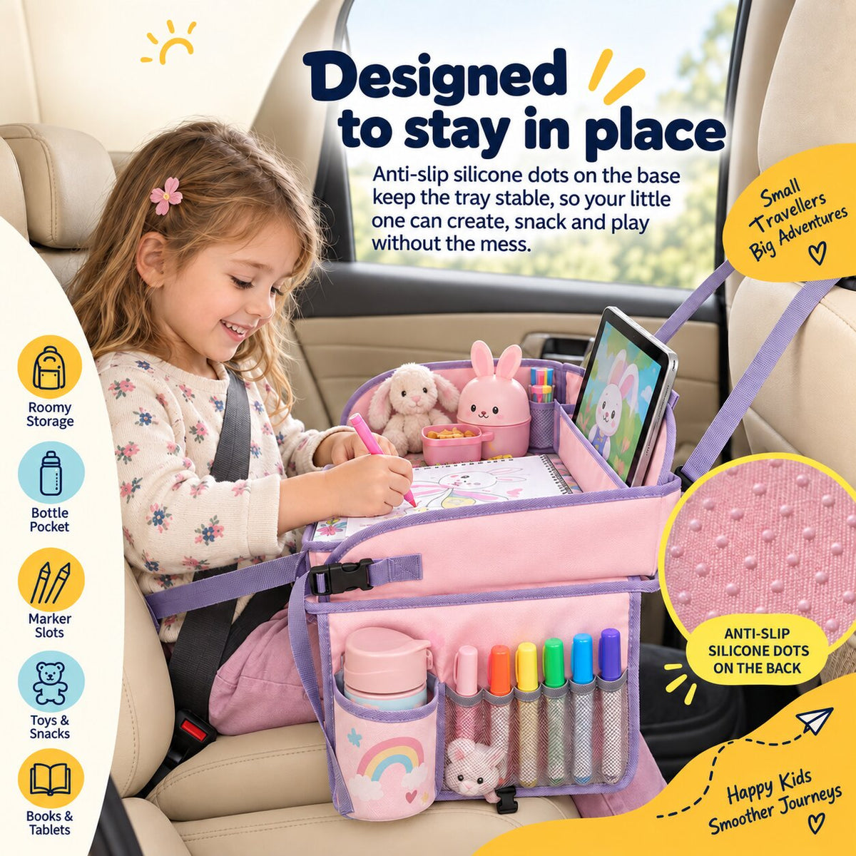Taurrauts™ Kids Car Travel Tray