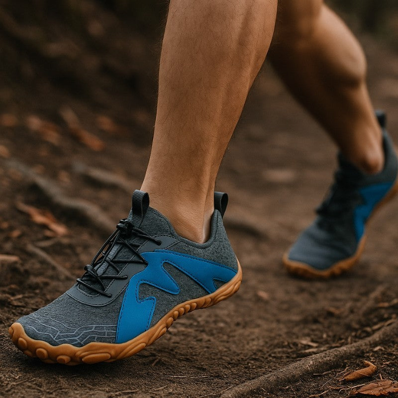 Terraflow – Barefoot Trail Running Shoes- Gray