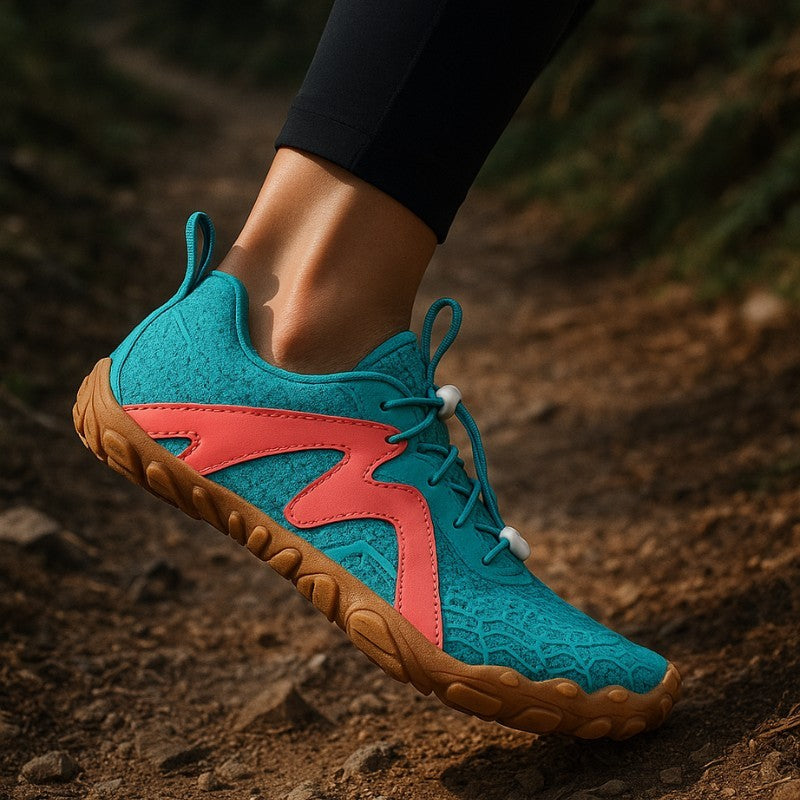Terraflow – Barefoot Trail Running Shoes- Aqua