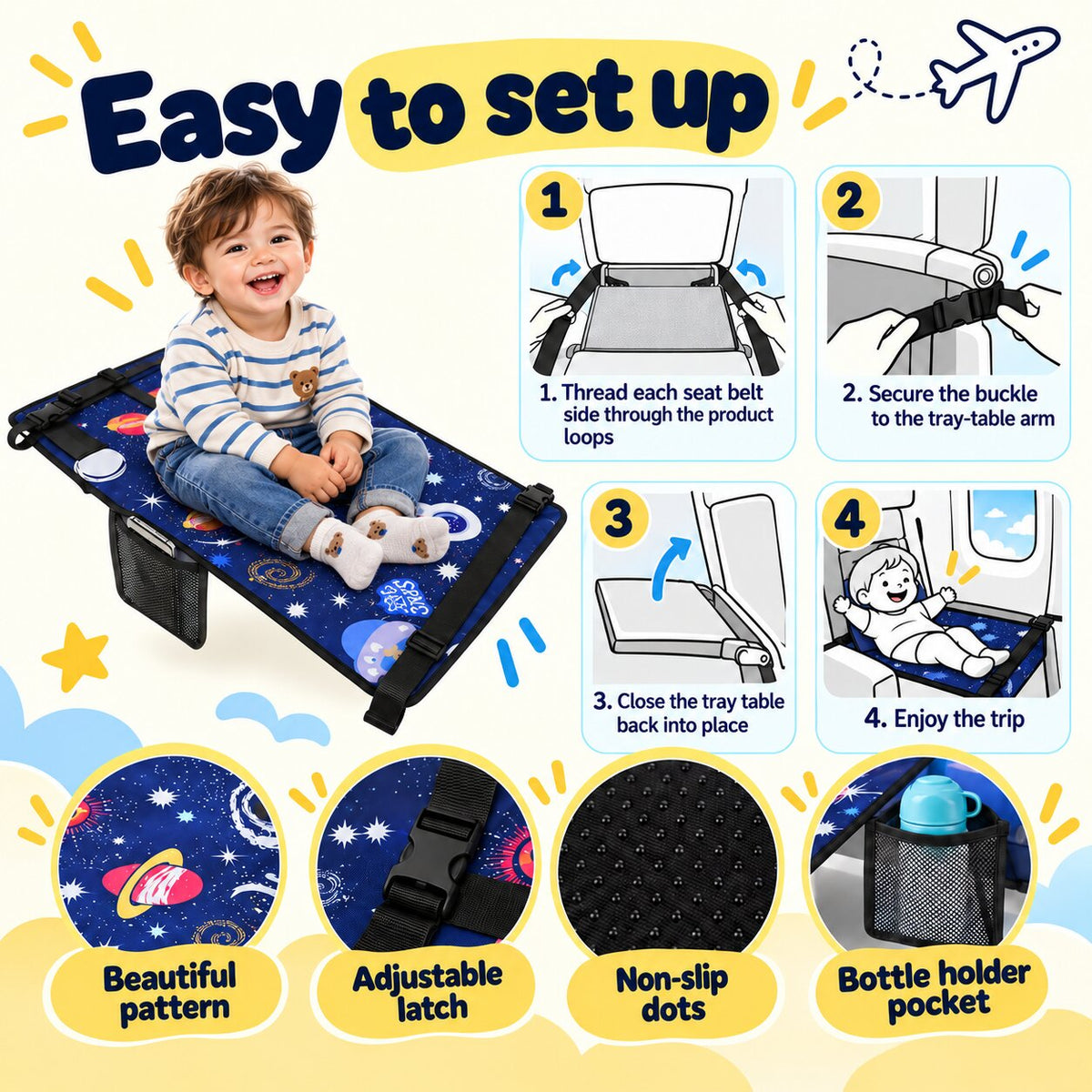 Taurrauts™ Toddler Airplane Bed