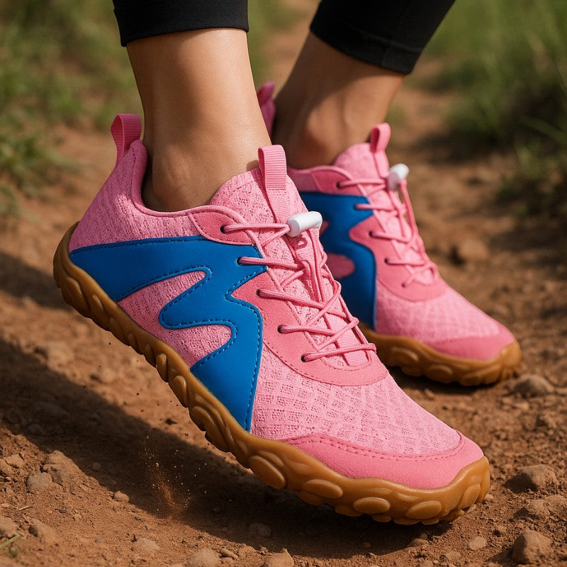Terraflow – Barefoot Trail Running Shoes- Pink