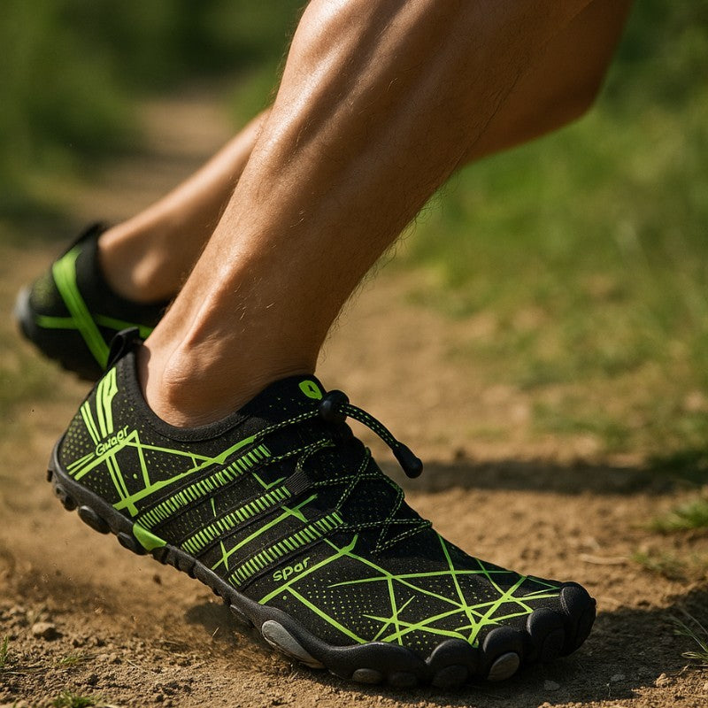 Barevolt– Barefoot Trail Running Shoes- Green