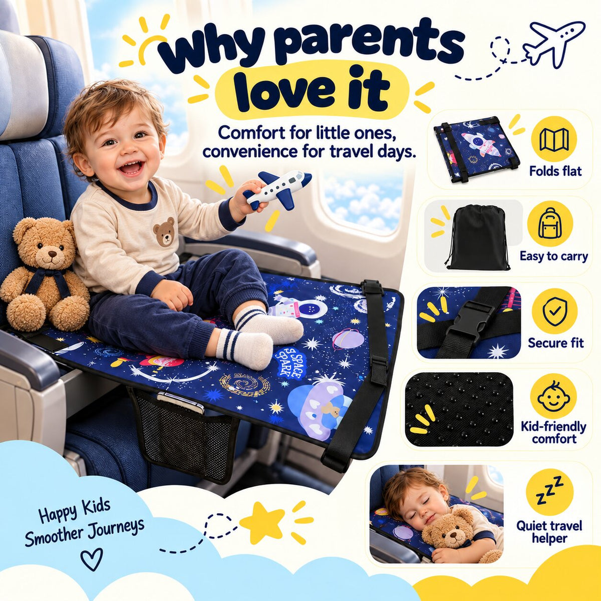 Taurrauts™ Toddler Airplane Bed