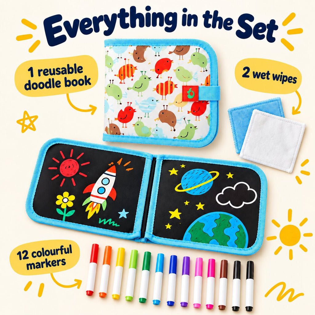 Taurrauts™ Erasable Doodle Book