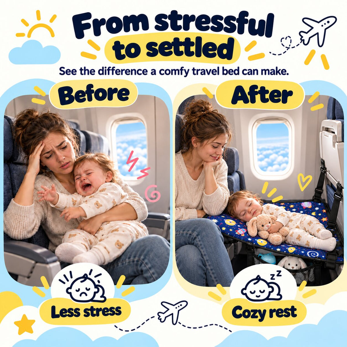 Taurrauts™ Toddler Airplane Bed