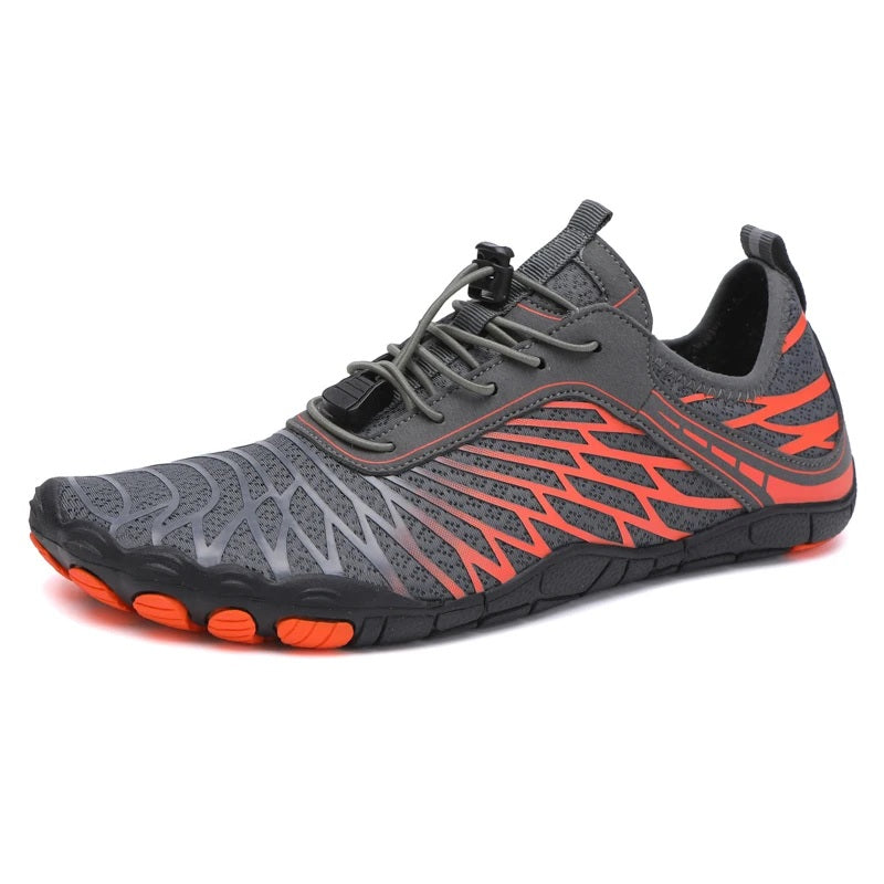 Barestride - Barefoot Shoes - Orange Grey