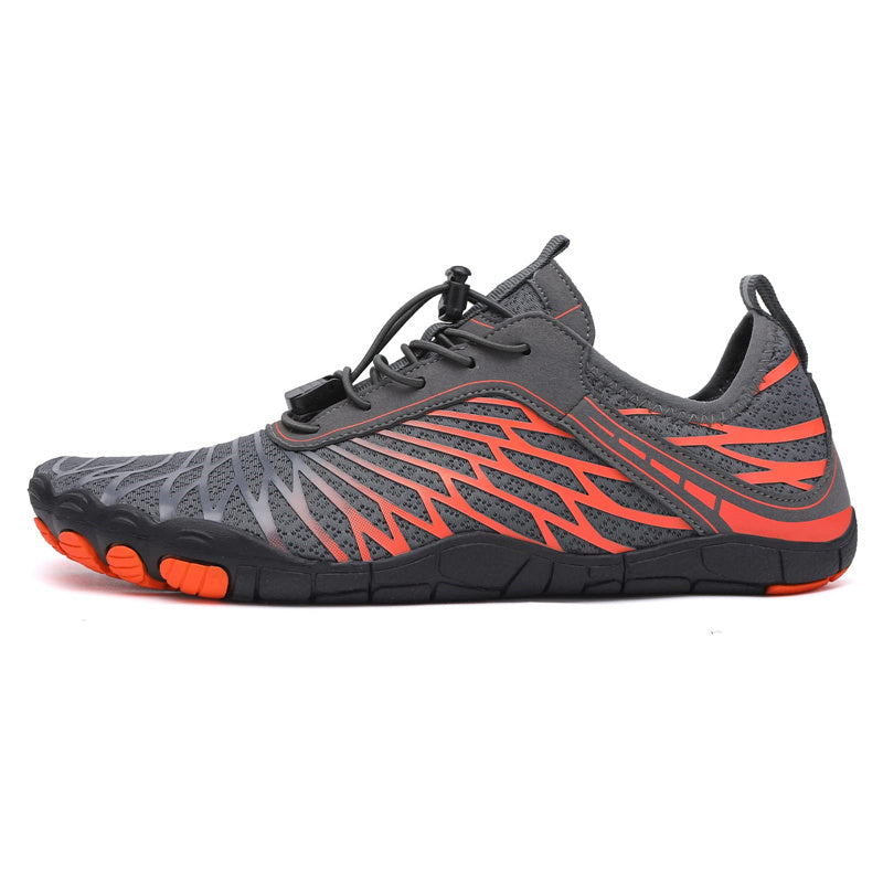Barestride - Barefoot Shoes - Orange Grey