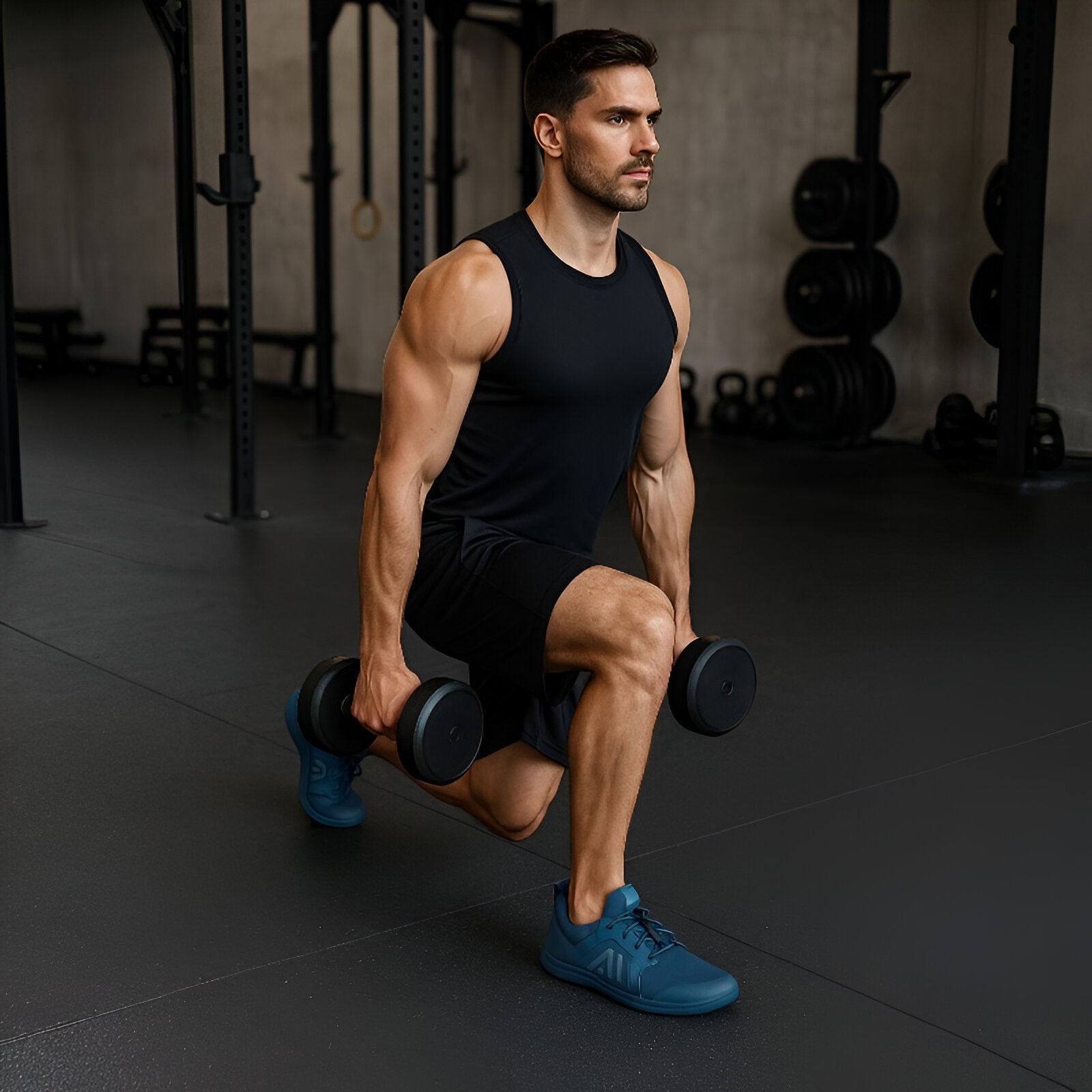 Barefoot shoes PrimeStep Men's shoes for Gym , CrossFit Shoe -  Blue